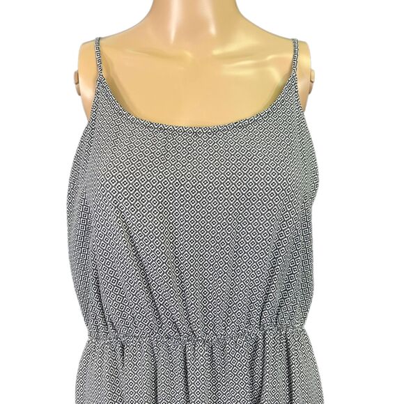 Old Navy Womens Blouson Sundress Sleeveless Geo Print Summer Lightweight Large - Picture 9 of 15